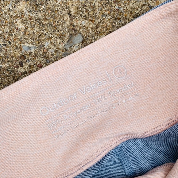 Outdoor Voices | Springs Color Block Leggings 7/8 Length Blue, Pink Color Size S - Picture 5 of 6